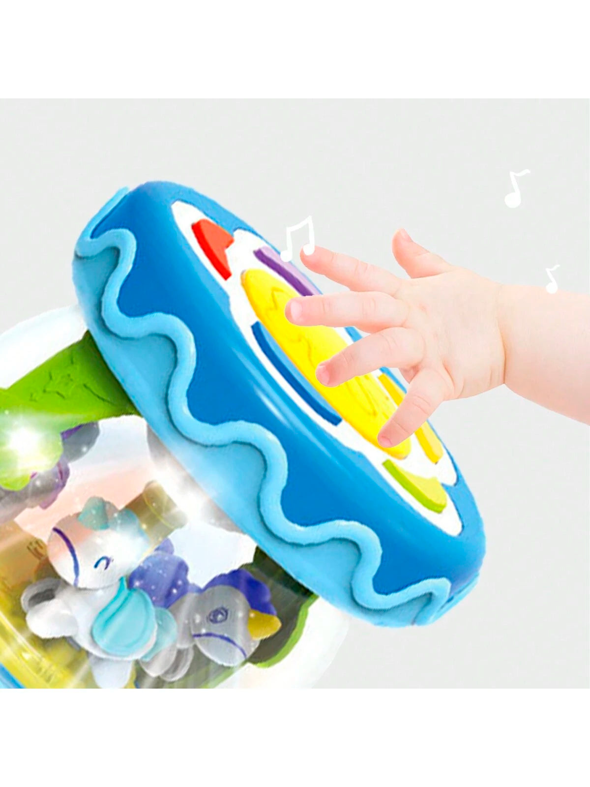 Hand Drum Kit Baby Toy Musical Instruments Rotate Mini Drum Toys Early Educational Baby Gifts