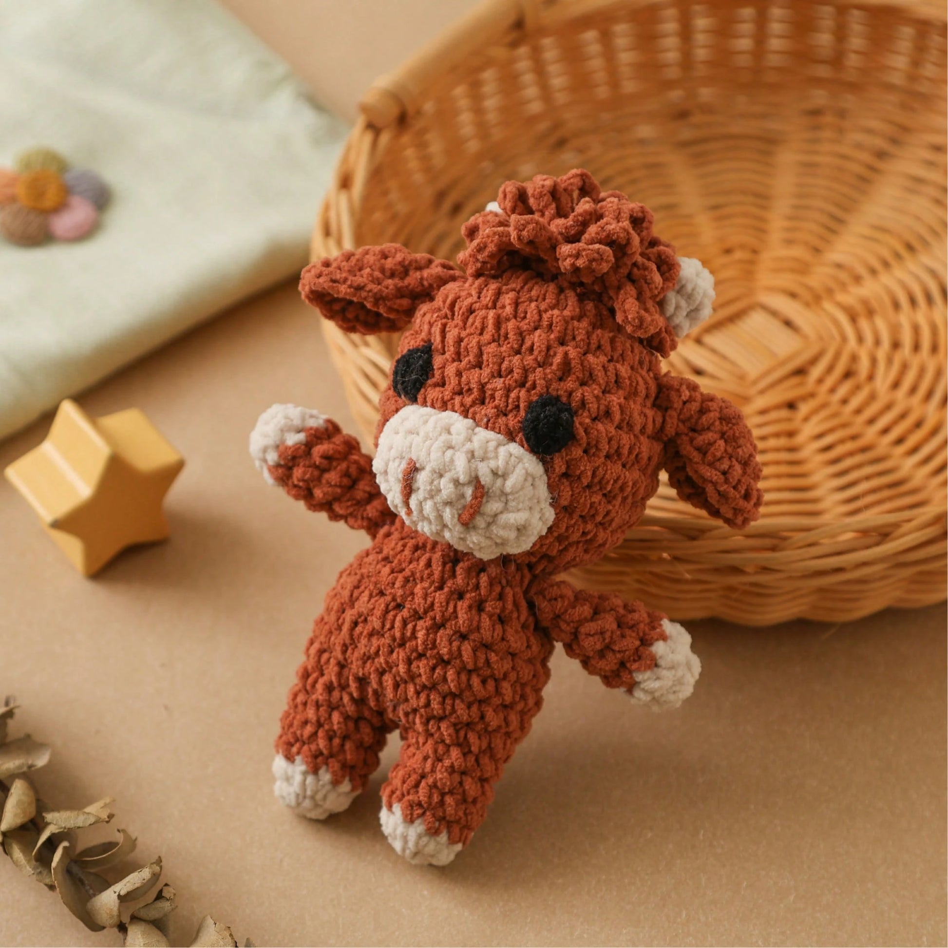 Handmade Rattle, Soft Knitted Toy, Suitable For Toddlers And Children, Perfect Gift For Christmas, Halloween, Thanksgiving