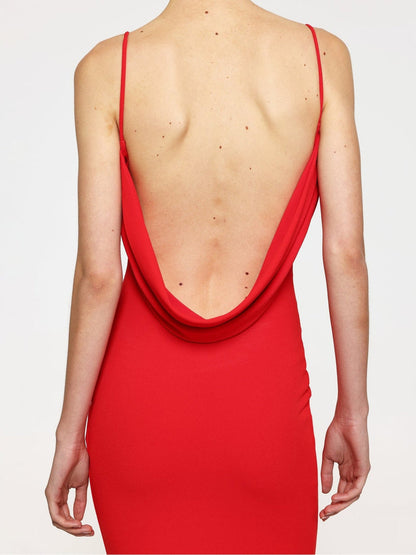 Havilland Gown - Cherry Red - SHOPJAUS - JAUS
