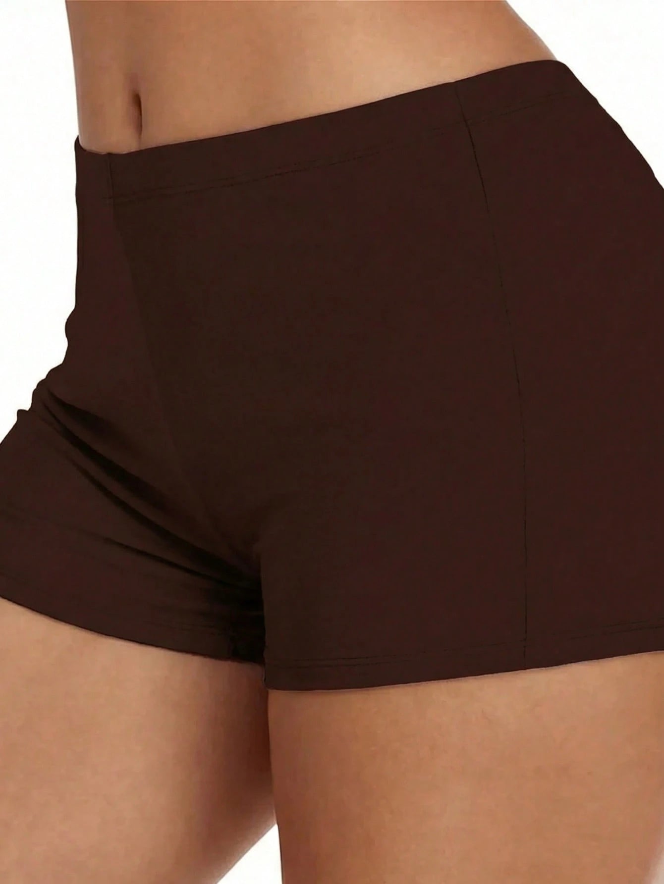 High Waist Retro Distressed Elastic Tight Sports Casual Shorts Vacation Beach Summer