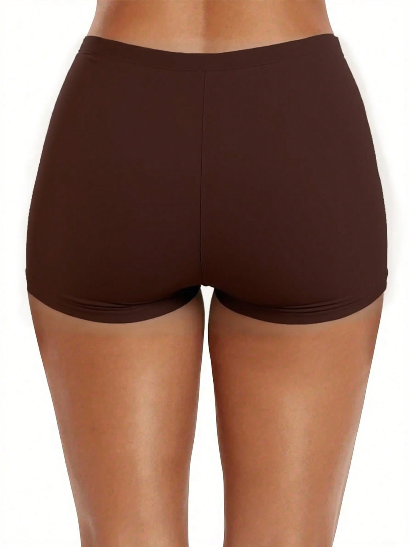 High Waist Retro Distressed Elastic Tight Sports Casual Shorts Vacation Beach Summer