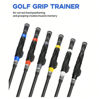 Hole-Free Hand-Shaped Golf Club Grip Trainer, Beginner Golf Grip Posture Corrector, Swing Holding Gesture Training Accessory