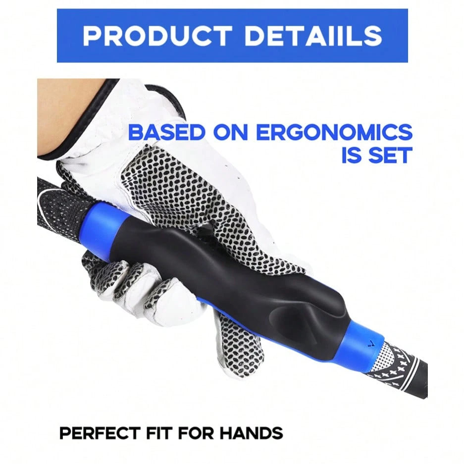 Hole-Free Hand-Shaped Golf Club Grip Trainer, Beginner Golf Grip Posture Corrector, Swing Holding Gesture Training Accessory