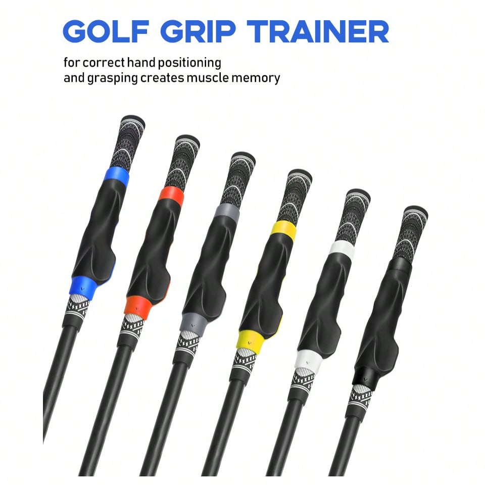 Hole-Free Hand-Shaped Golf Club Grip Trainer, Beginner Golf Grip Posture Corrector, Swing Holding Gesture Training Accessory
