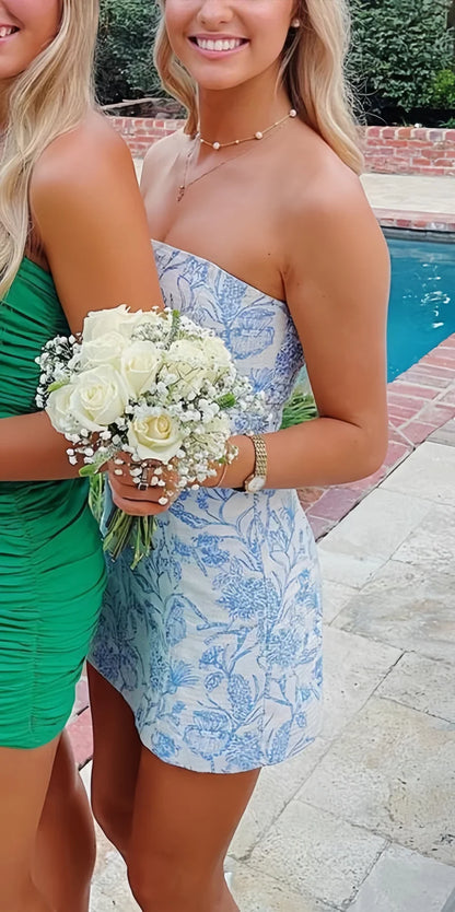 Homecoming Dresses Short Prom Dress Cocktail Dresses Strapless Short Homecoming Dresses,AST1271