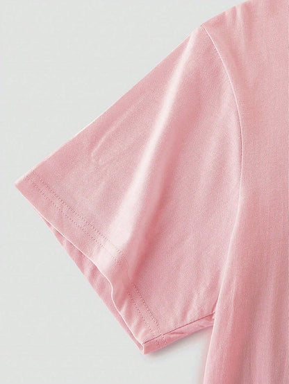 How Lucky Are We Women Summer Tops, Women's Holiday Clothing, Women's T-Shirts Summer Wear, Women's Summer Outfits Beach Wear, Women Casual Shirts, Plus Size T-Shirts- Women Casual Round Neck Short S
