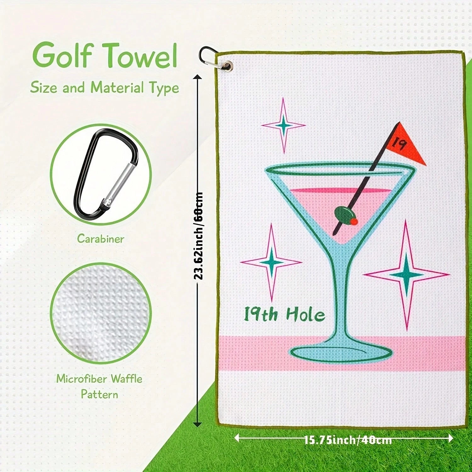 Humorous Ultra-Fine Fiber High-Quality Golf Towel, Specially Designed For Golf Bags, Unisex, An Excellent Golf Accessory For Men Golfers, Perfect For Birthdays, Retirement Days, And Father's Day Gifts
