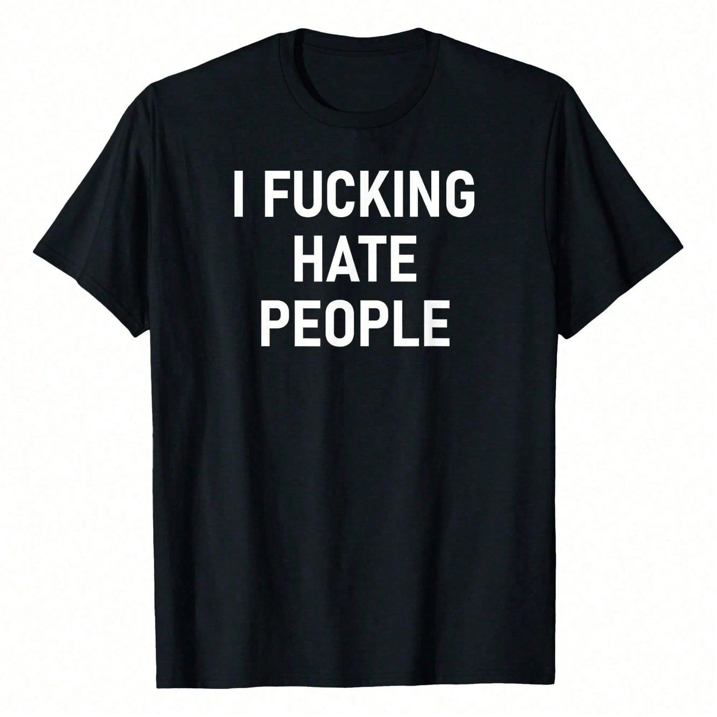 I Ing Hate People, Funny, Joke, Sarcastic, Family T-Shirt WoWoWomen's Plus Size Graphic Tee