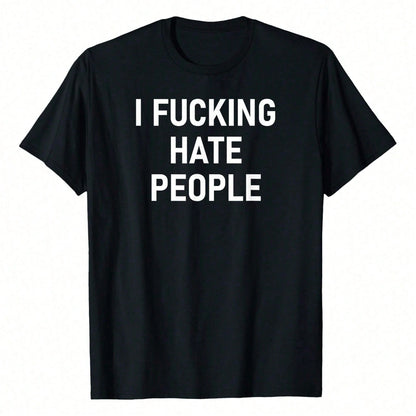 I Ing Hate People, Funny, Joke, Sarcastic, Family T-Shirt WoWoWomen's Plus Size Graphic Tee