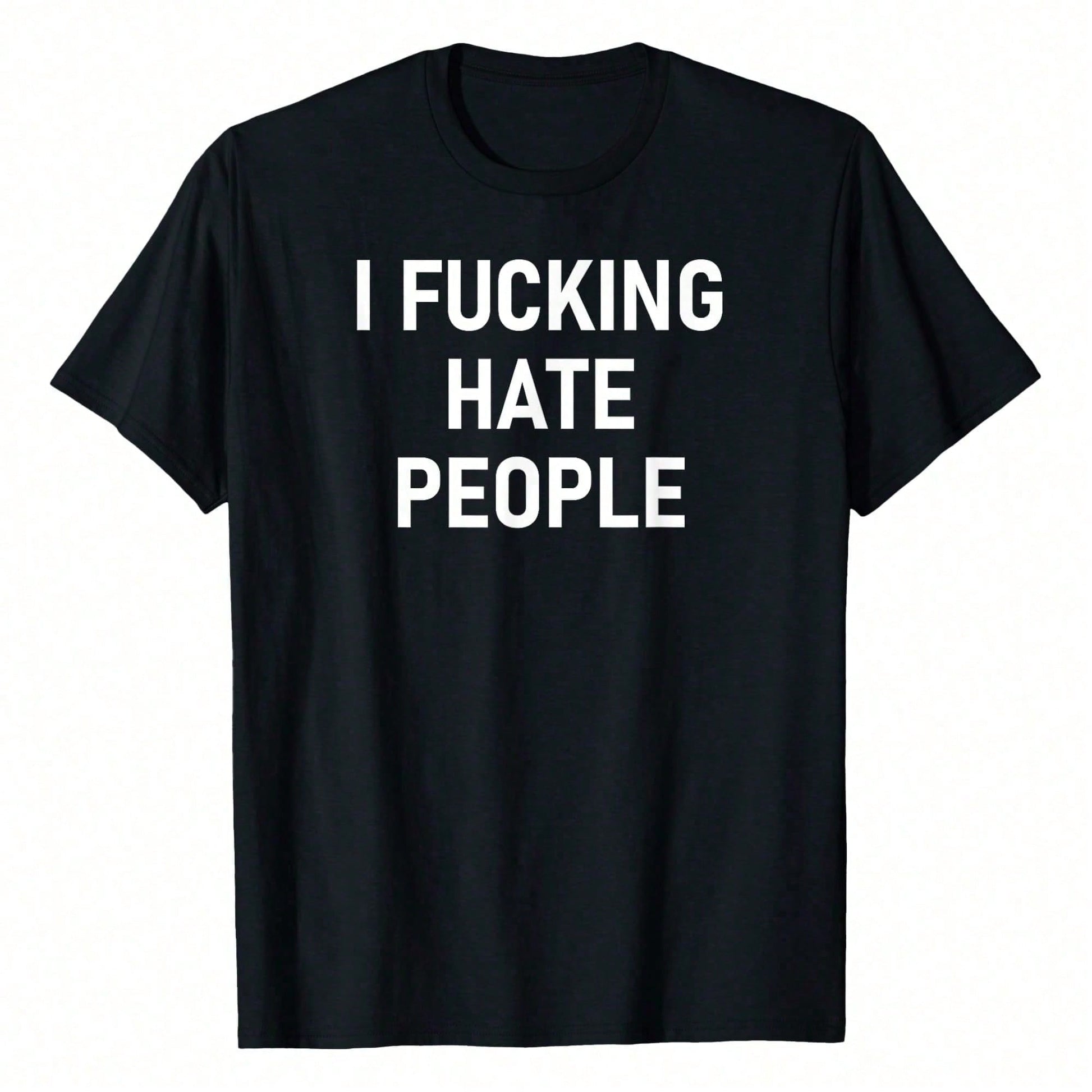I Ing Hate People, Funny, Joke, Sarcastic, Family T-Shirt WoWoWomen's Plus Size Graphic Tee