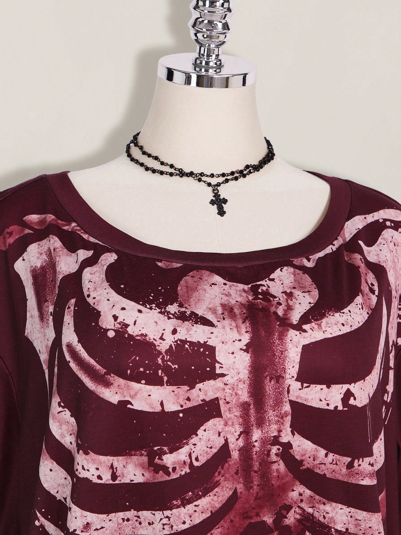 ICON Women Plus Size Casual Versatile Skull Graphic T-Shirt For Daily Wear