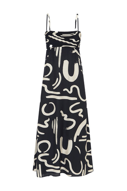 Ineze Midi Dress - York Black - SHOPJAUS - JAUS