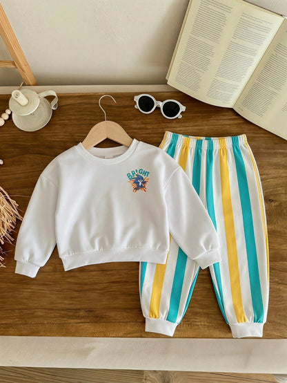 Infant Round Neck Casual Comfortable Outfit