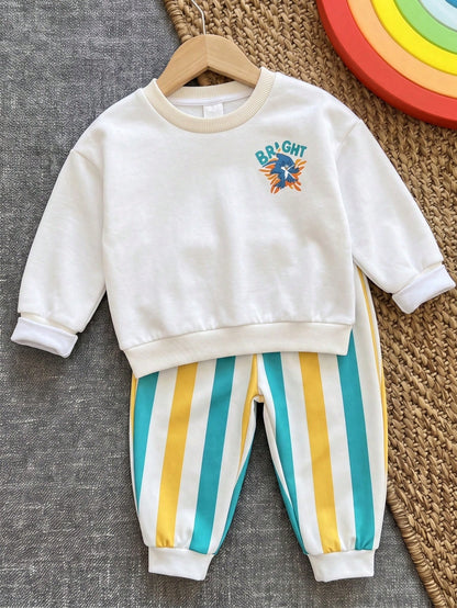 Infant Round Neck Casual Comfortable Outfit