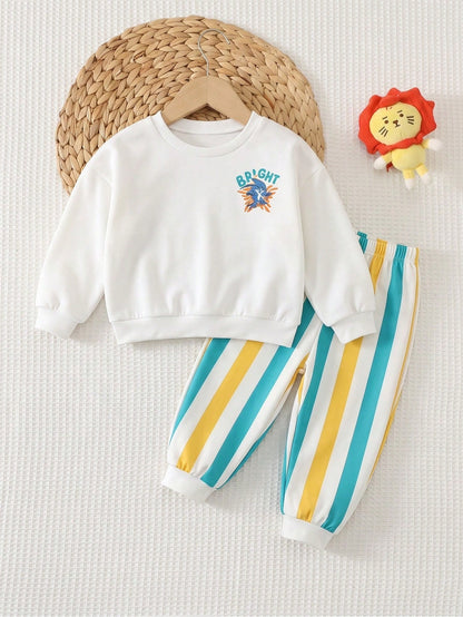 Infant Round Neck Casual Comfortable Outfit