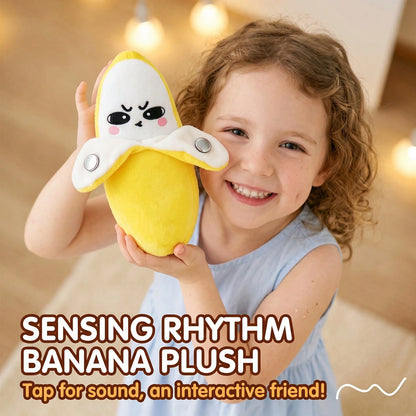 Interactive Music Plush Toy, Musical Sensory Plush Toy With Touch-Activated Sounds, Skin Sensing Metronome,Soft Fruit-Shaped Interactive Plushes