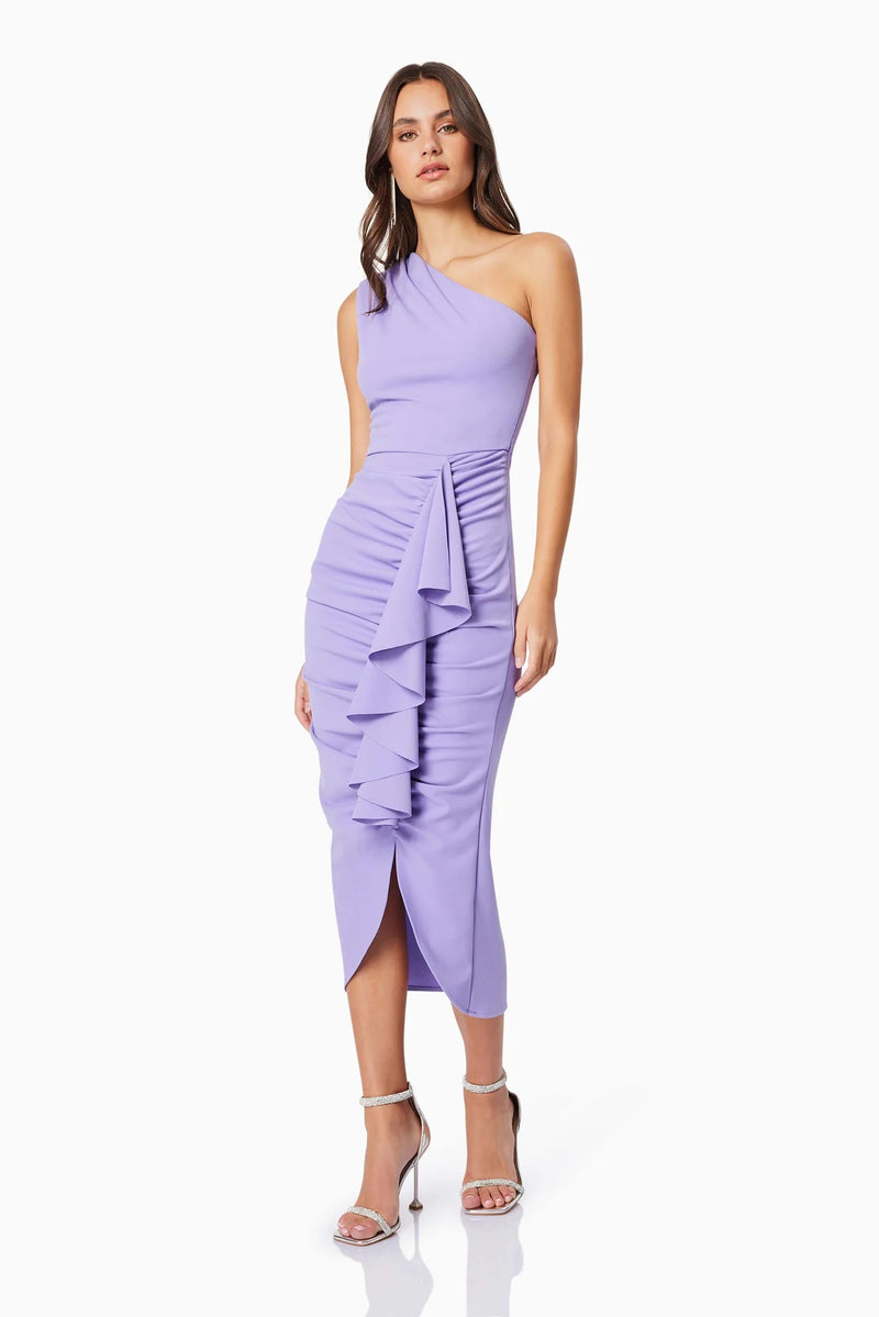Jade Midi Dress - Purple - SHOPJAUS - JAUS