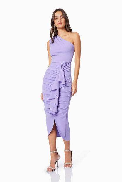 Jade Midi Dress - Purple - SHOPJAUS - JAUS