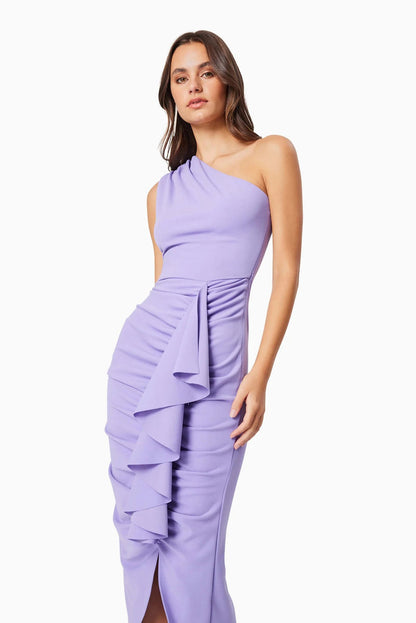 Jade Midi Dress - Purple - SHOPJAUS - JAUS
