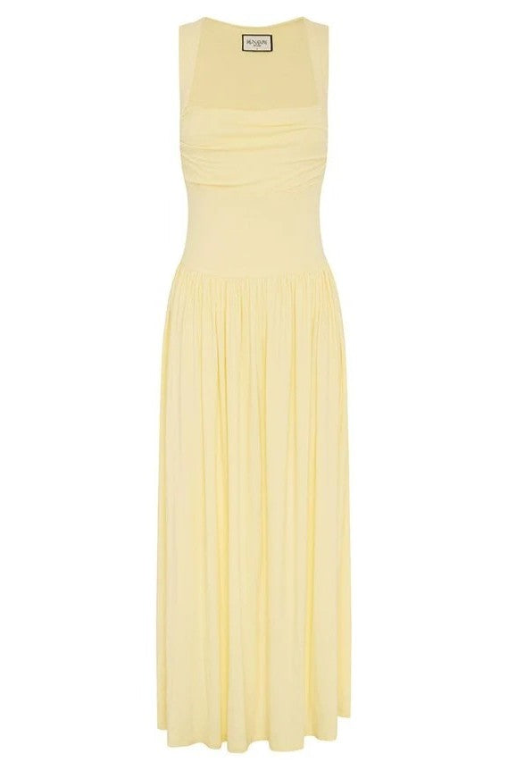 Kimba Maxi Dress - Lemon
