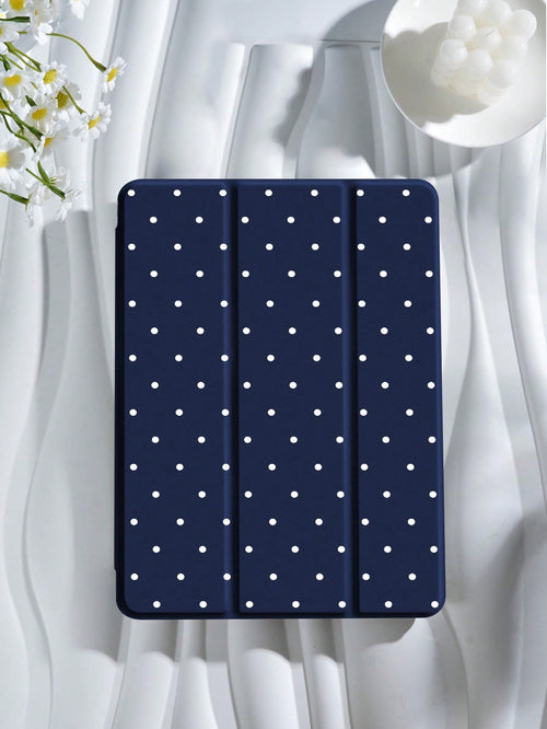 Kingsung Minimalist Polka Dot Element Basic Pad Case 2026 Polka Dot & Minimalist Pattern Tablet Protective Case, Compatible With IPad Air 8 (M4) 2026 (11-Inch), Air 8 (M4) 2026 (11-Inch), 9.7/10.2/10.