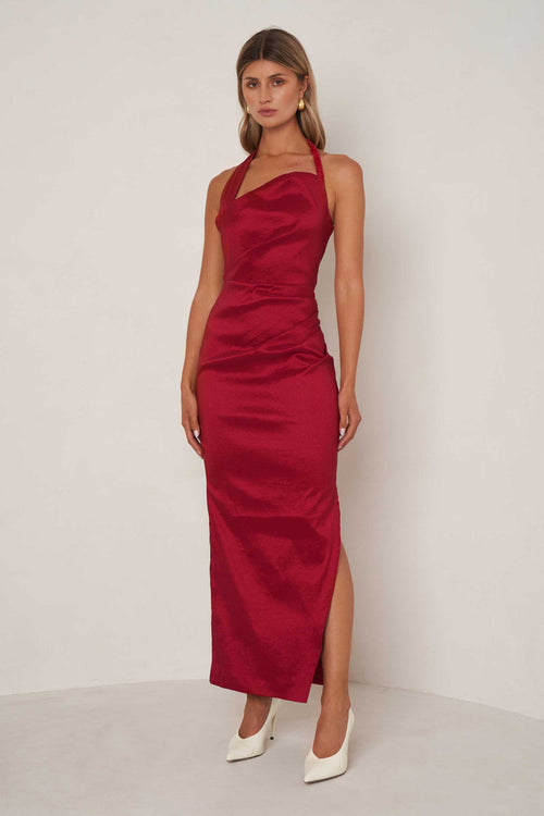 Kinsley Dress - Ruby Red - SHOPJAUS - JAUS