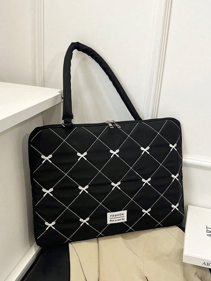 Korean Style Bow Knot Laptop Sleeve Bag, Tablet & Laptop Protective Case