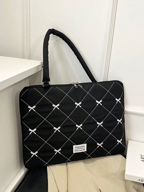 Korean Style Bow Knot Laptop Sleeve Bag, Tablet & Laptop Protective Case