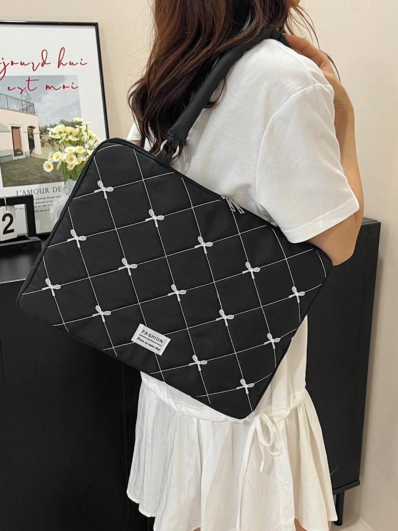 Korean Style Bow Knot Laptop Sleeve Bag, Tablet & Laptop Protective Case