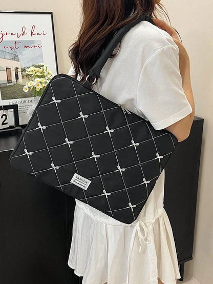 Korean Style Bow Knot Laptop Sleeve Bag, Tablet & Laptop Protective Case