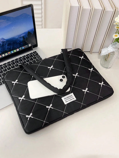 Korean Style Bow Knot Laptop Sleeve Bag, Tablet & Laptop Protective Case