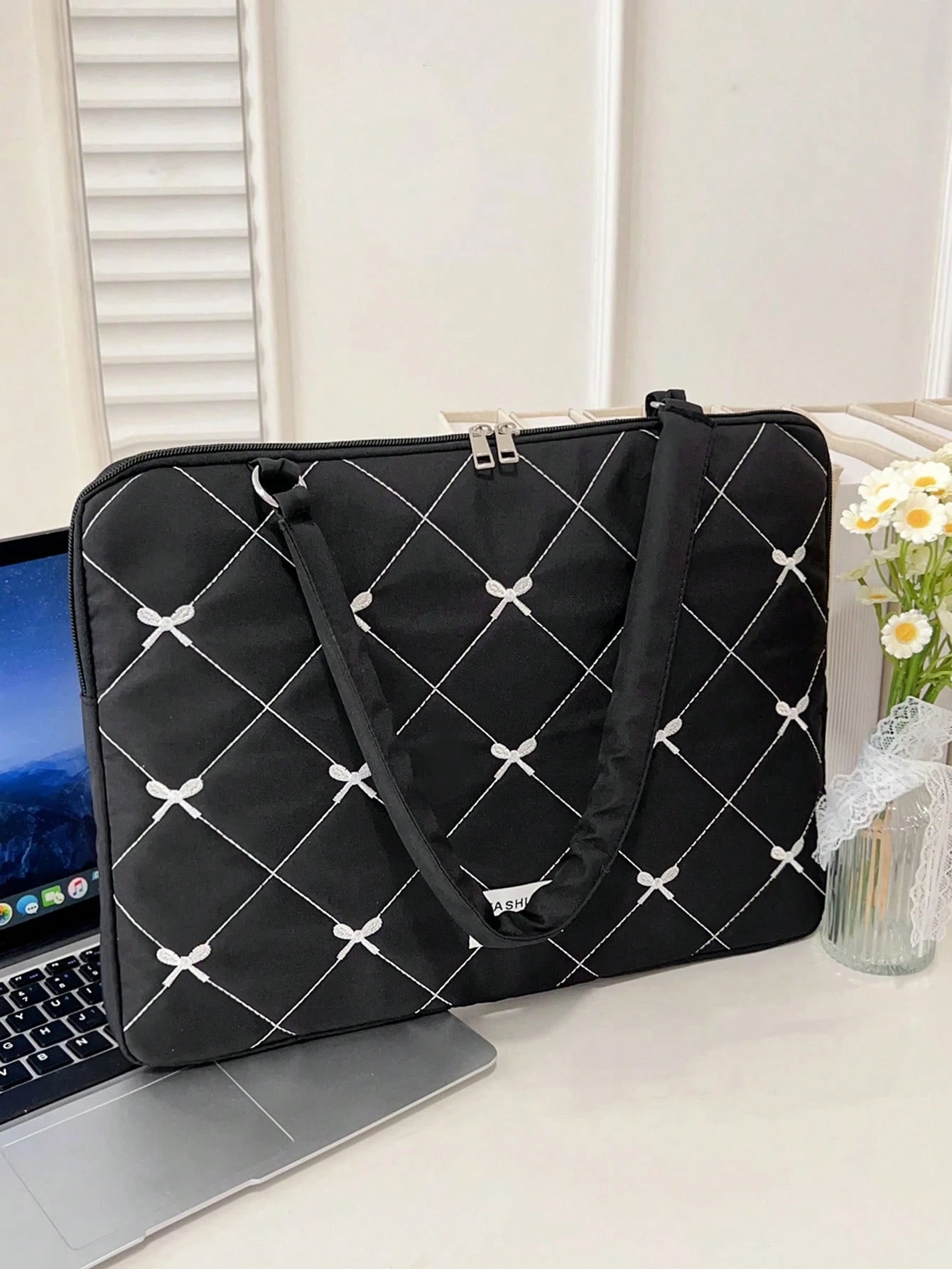 Korean Style Bow Knot Laptop Sleeve Bag, Tablet & Laptop Protective Case