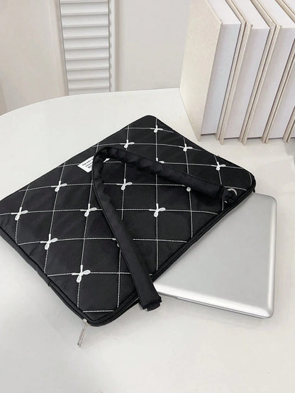 Korean Style Bow Knot Laptop Sleeve Bag, Tablet & Laptop Protective Case