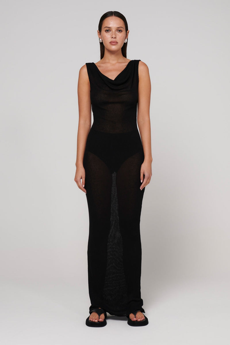 Kyra Maxi Dress - Black - SHOPJAUS - JAUS