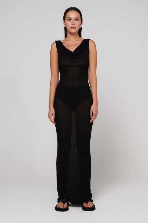 Kyra Maxi Dress - Black - SHOPJAUS - JAUS
