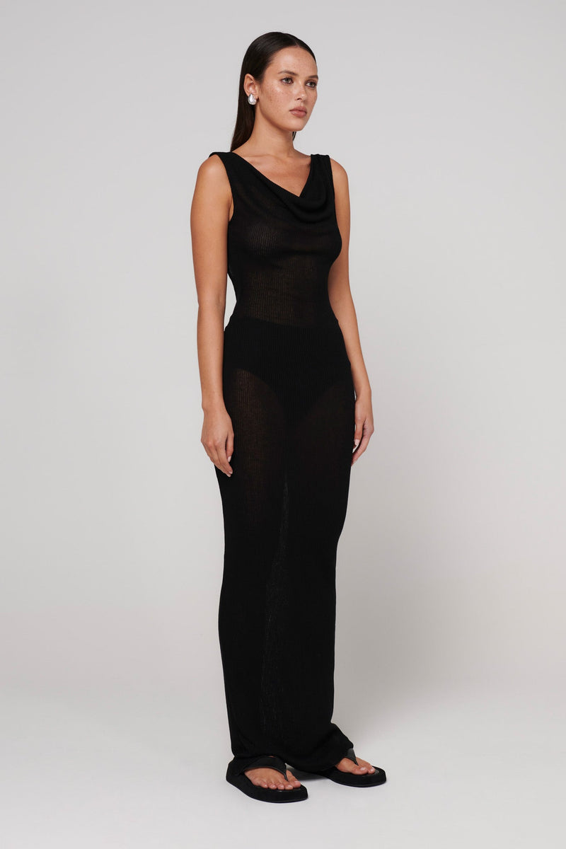 Kyra Maxi Dress - Black - SHOPJAUS - JAUS