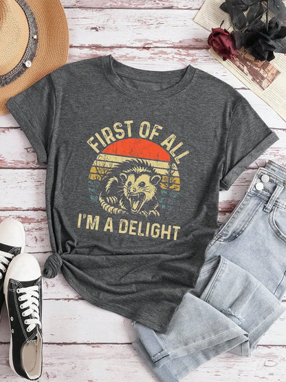 Lalippa Halloween Theme Black Foam Print T-Shirt Gothic Dark Style Slogan Foam Graphic Short Sleeve T-Shirt