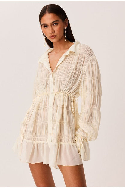 Lareina Mini Dress - Shell