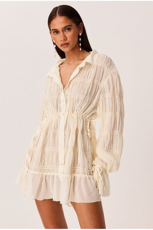 Lareina Mini Dress - Shell