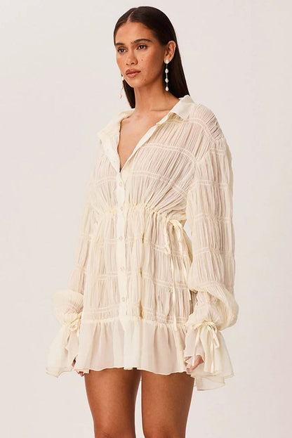 Lareina Mini Dress - Shell