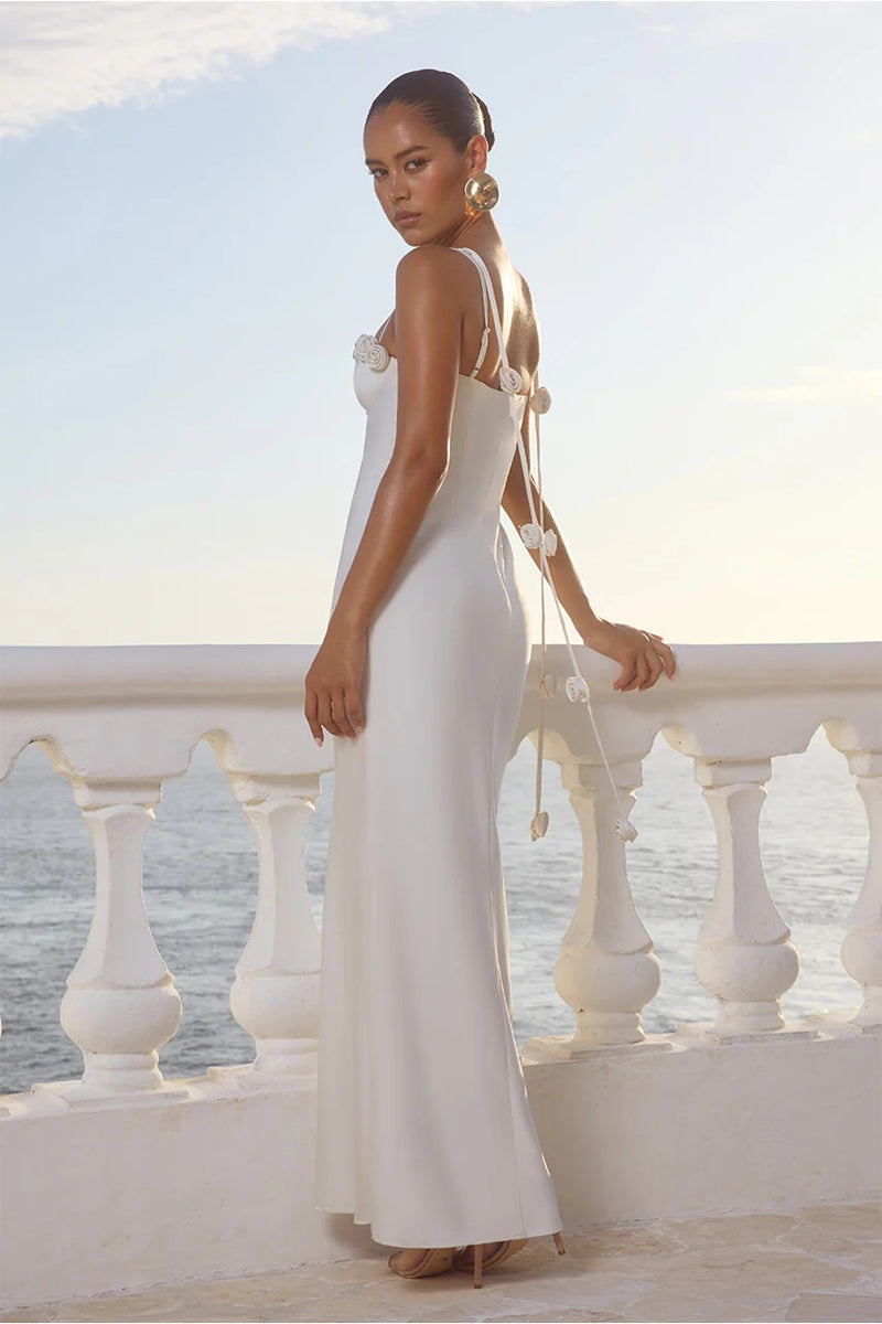 Lavena Maxi Dress - Pearl
