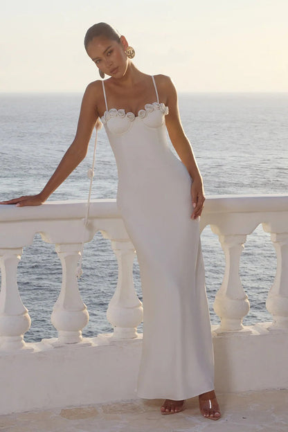 Lavena Maxi Dress - Pearl