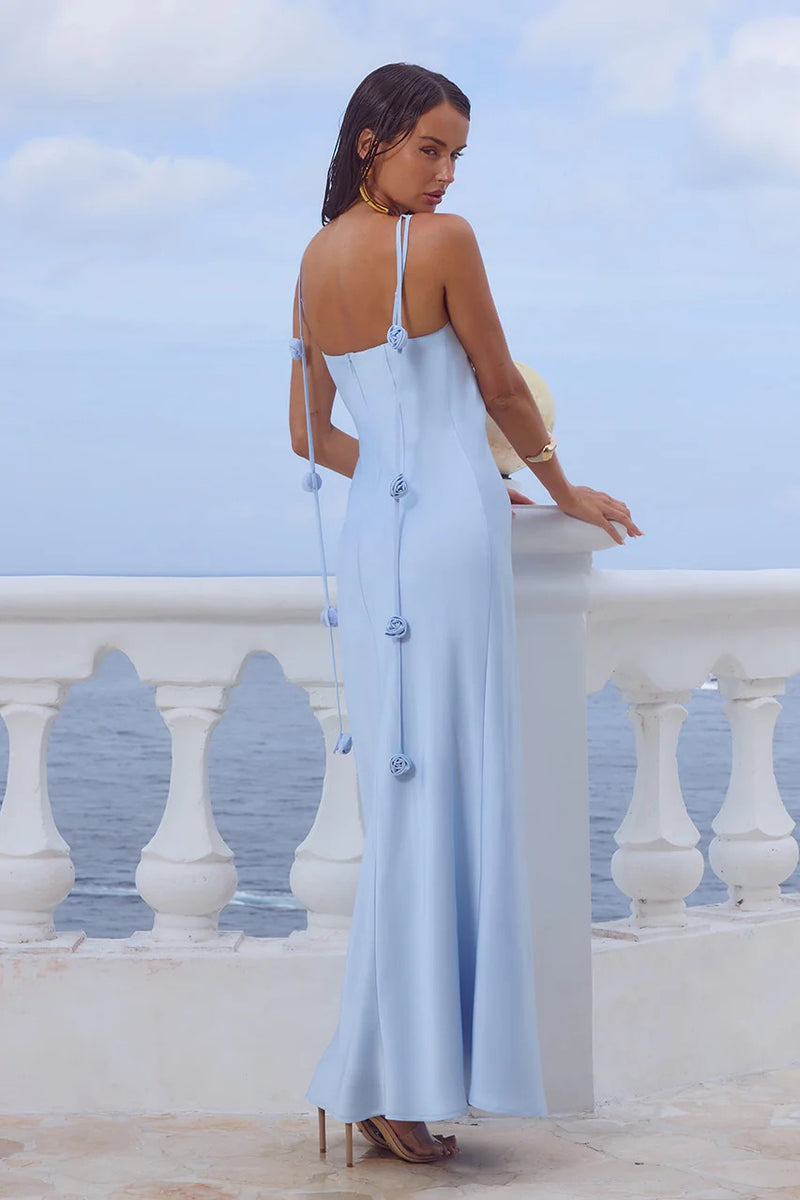 Lavena Maxi Dress - Sky Blue