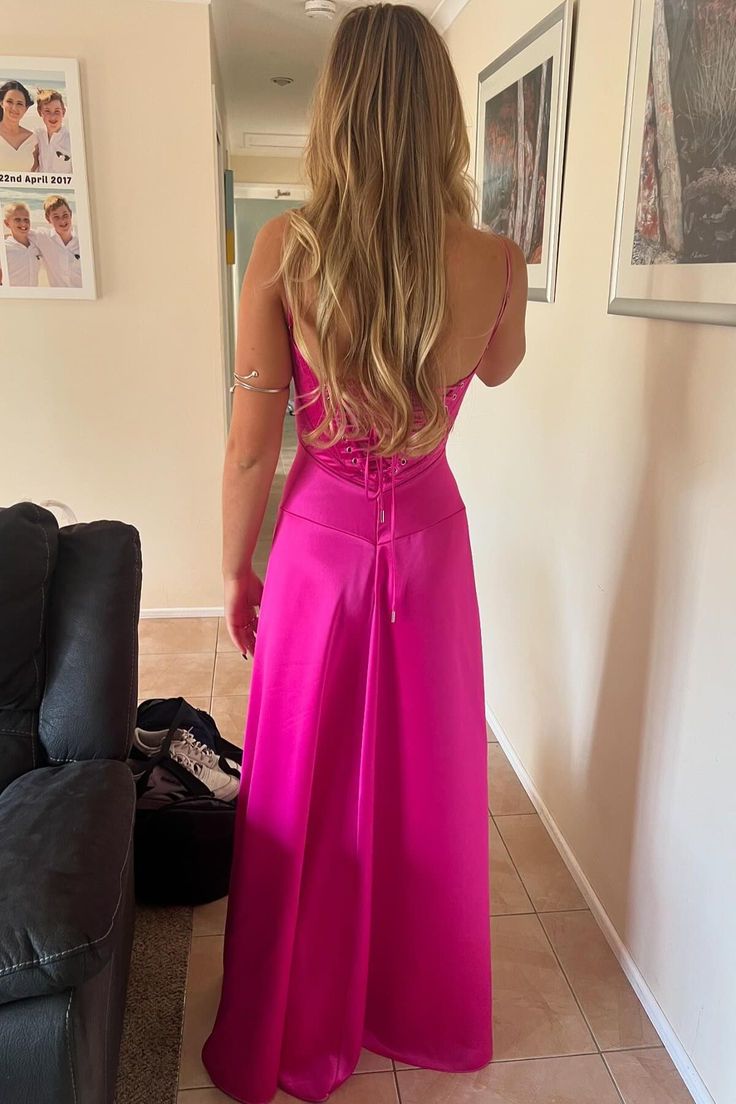 Lavender Straps A-line Long Formal Dress