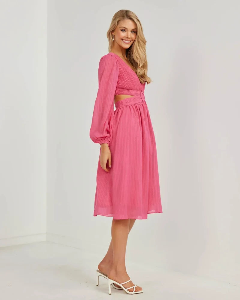 Leilani Dress - Pink - JAUS