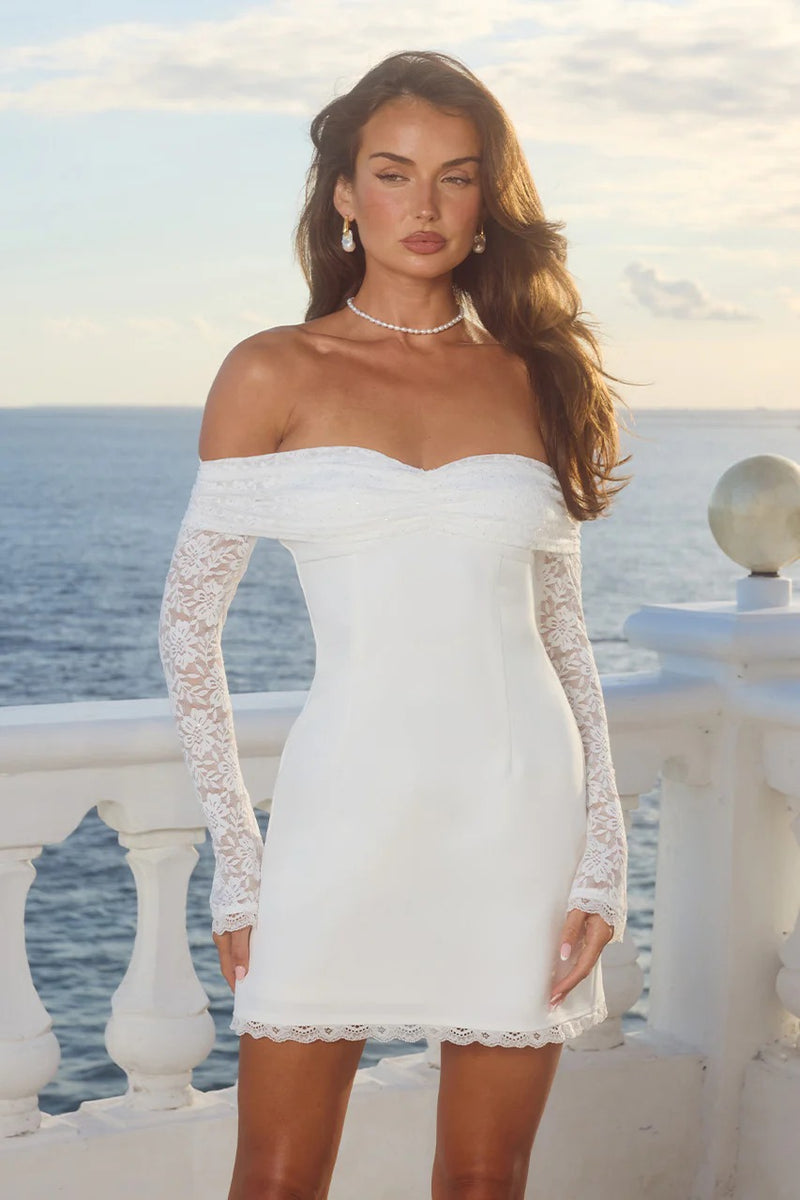 Leona Mini Dress - White