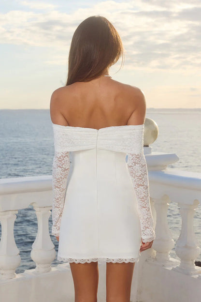Leona Mini Dress - White