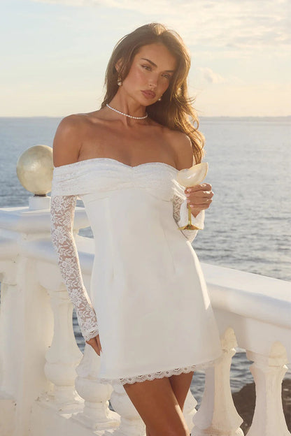 Leona Mini Dress - White