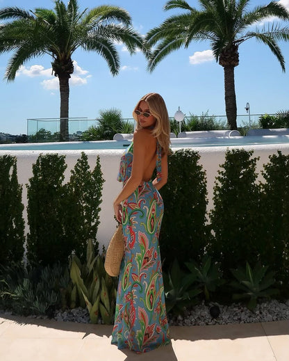 Lexie Maxi Dress - Carina Print - SHOPJAUS - JAUS