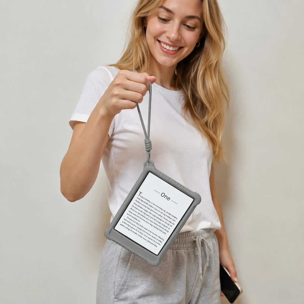Lightweight Shockproof Full-Body Case For Kindle Paperwhite – Compatible With Kindle 11th Gen (2022/2024, 6")/ Paperwhite 12th Gen (2024, 7")/ Paperwhite 11th Gen (2021, 6.8") – Adjustable Stand, Ha